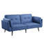 Nafisa Blue Fabric Adjustable Sofa & Ottoman