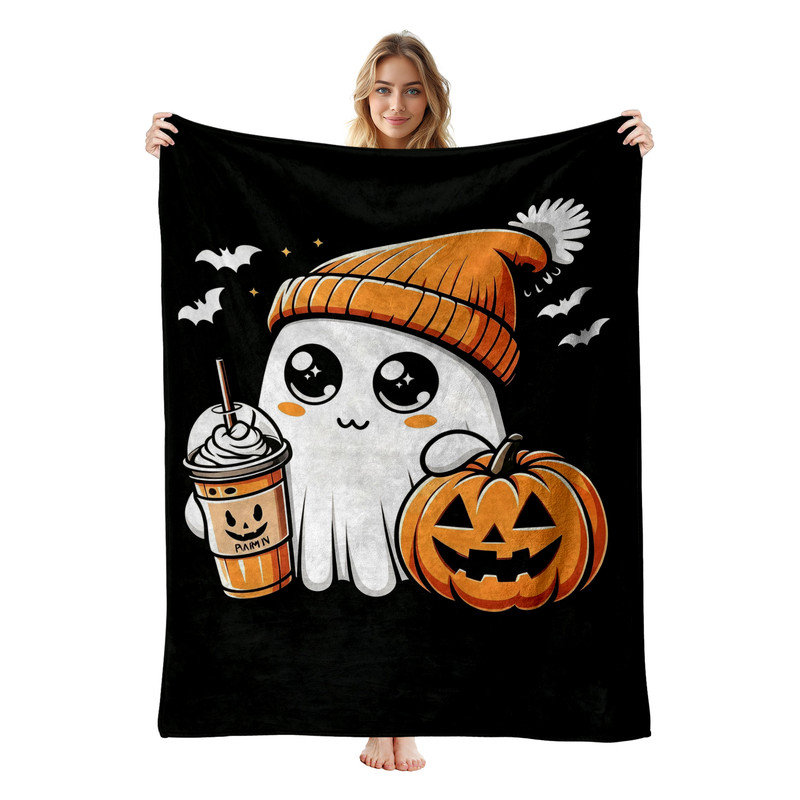 Couverture en polaire JYK en flanelle, en microfibre moelleuse, douce et respirante, 60 po x 80 po, typographie Cozy Season