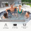 Spa gonflable Graystone Intex PureSpa Plus, 94 x 28 po, avec porte-gobelet, paquet de 4