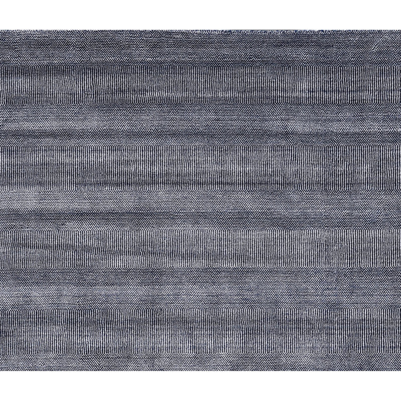 Tapis bleu marine de haute qualité noué à la main, Rectangle 10 pi x 14 pi