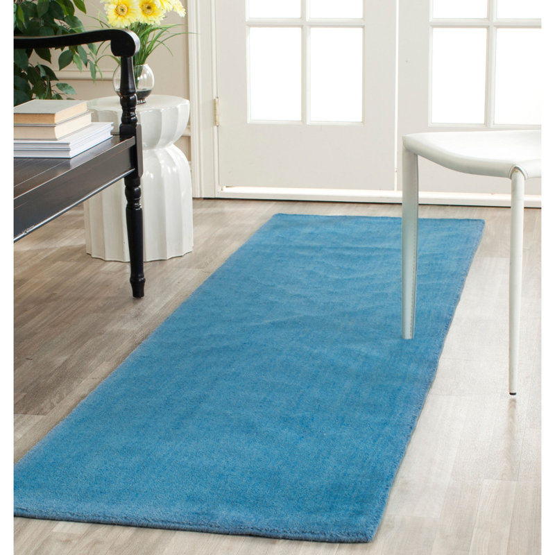 Moreau Hand Tufted Wool Solid Color Rug, Runner 2'3" x 14'