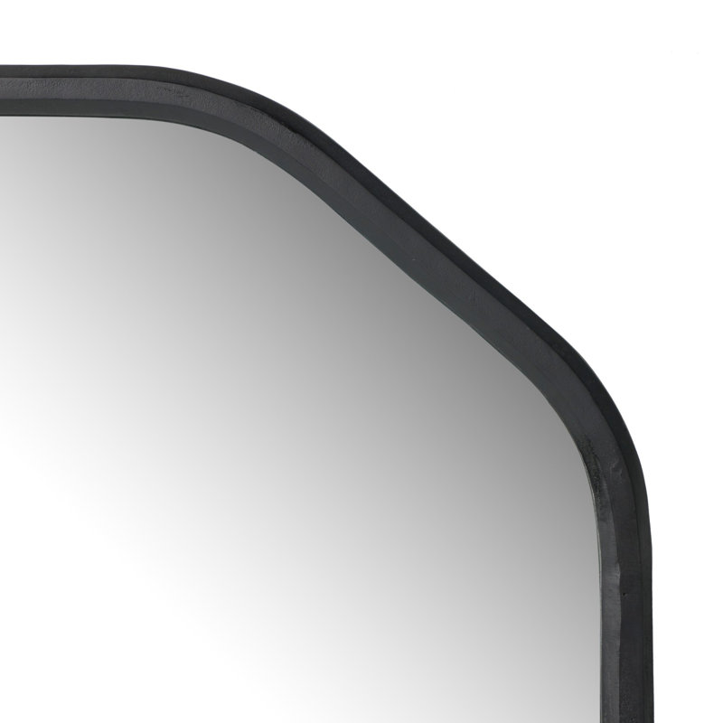 Prynne Mirror-Black Aluminum
