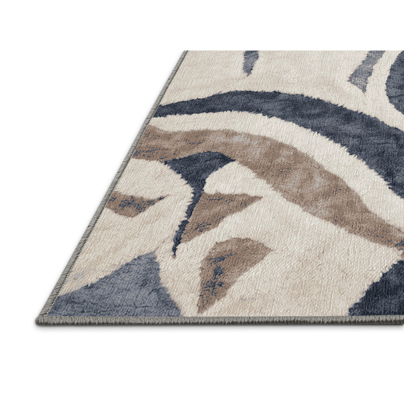 Machine Washable Gray Area Rug, Runner 2' x 5'