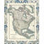 Art sur toile tendue par Red Barrel Studio® Johnston Gallery: Bord Borded Map of North America-28319255