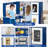 Corner Play Kitchen For Kids, Wooden Pretend Toy Kitchen Playset-114736120