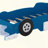 Race Car-Shaped Platform Bed With Wheels-2096486100