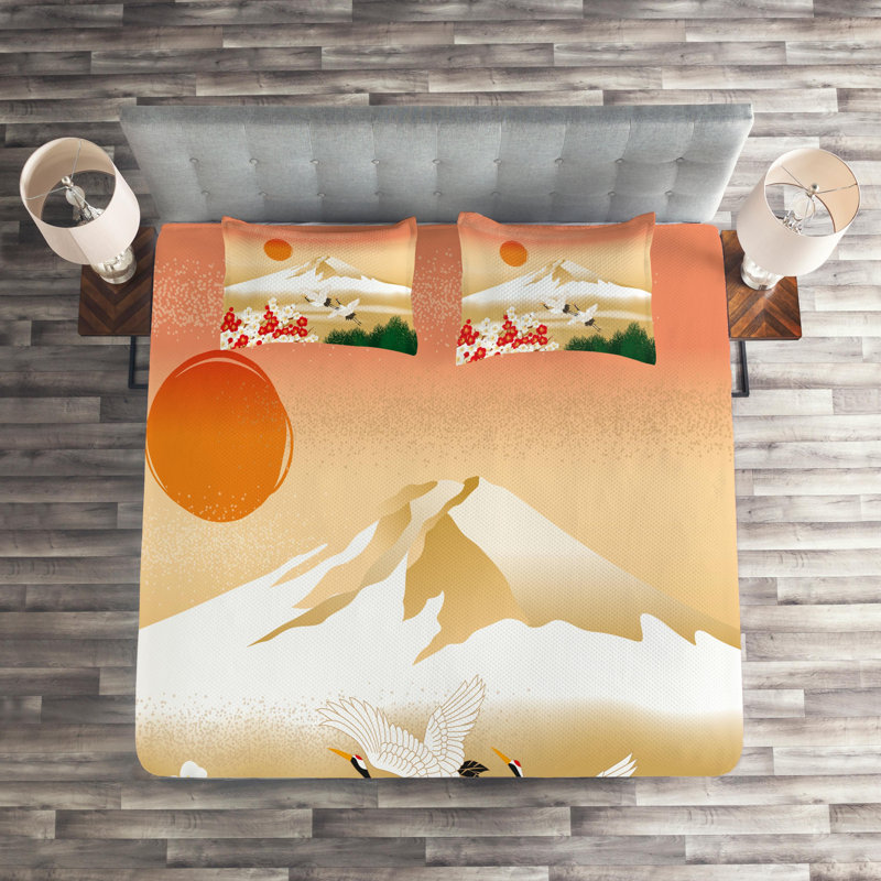 Eclectic Polyester Coverlet, King Bedspread + 2 Shams