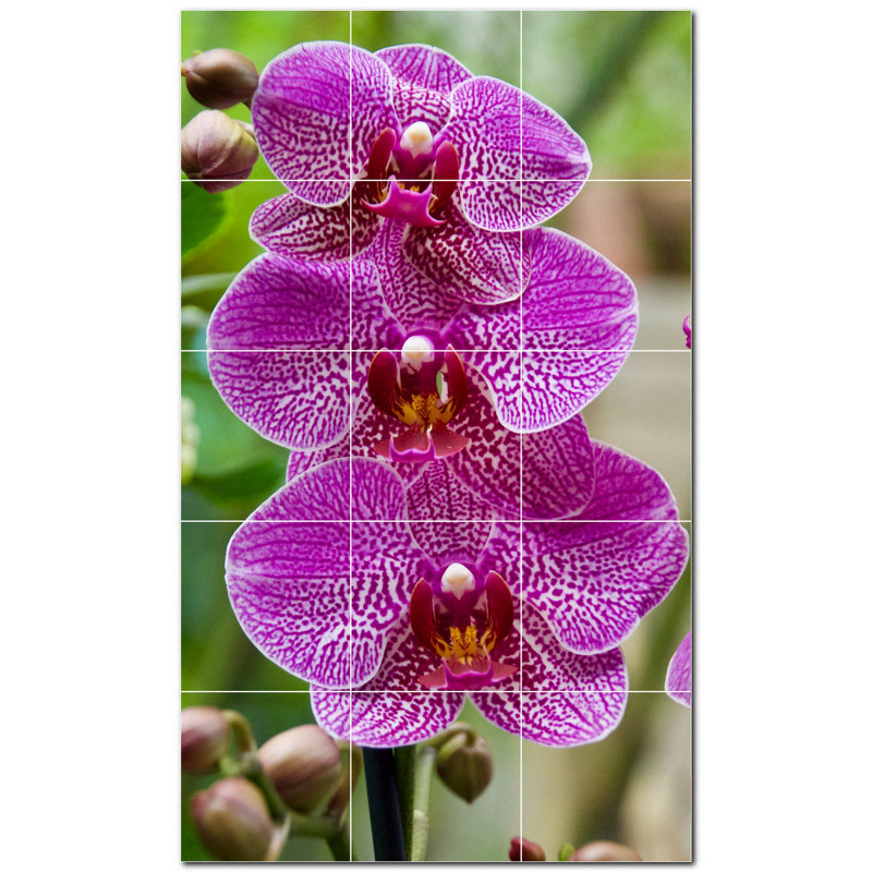 Murale décorative en céramique 4,25 po x 4,25 po