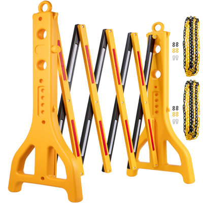 Panneau de clôture en polyéthylène mobile extensible H 3,2 pi x l 8,3 pi