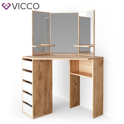 Koksal Dressing Table with Mirror