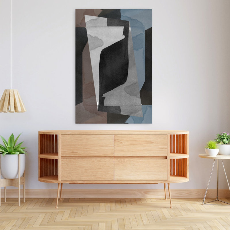 Art contemporain contemporain abstrait, H 48 po x l 32 po