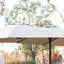 Grand parasol rectangulaire de 14,8 pi - Parasol kaki efficace pour l'utilisateur de jardin à double face-438634563