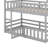 Twin Over Twin House Bunk Bed With Door And Fence-291774506