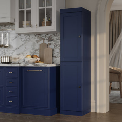 Palace Imports 100% Solid Wood 16.5" Pantry Cabinet with Shaker Doors & Adjustable Shelves