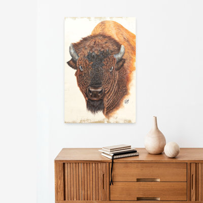 Wildly Free Contemporary Buffalo Wildlife Art