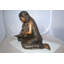 Statue en bronze deux filles en train de lire un livre - Taille: L 33 po x l 21 po x H 23 po.