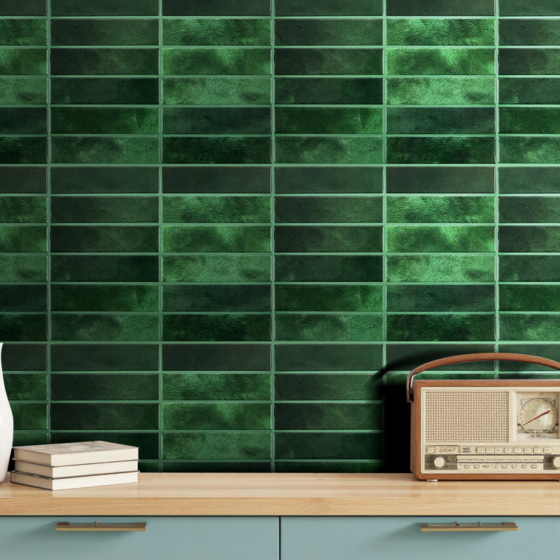 23 x 29 cm Tile, Green
