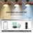 52" Smart Ceiling Fan with Dimmable LED Light and Remote Control-1519990392