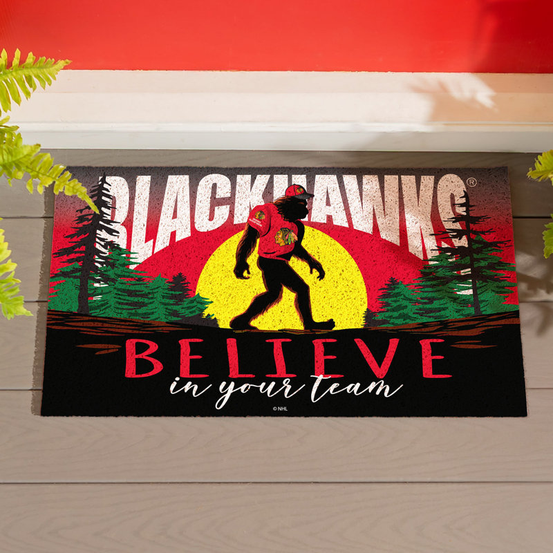 Paillasson Chicago Blackhawks Bigfoot 28 po x 16 po