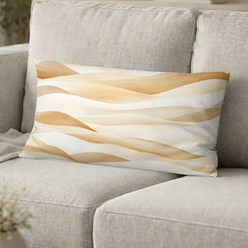 Coussin Coastal - Coussin beige, H 12 po x l 20 po