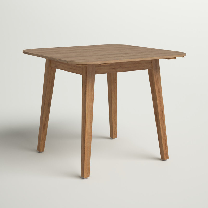 Courson Square Teak Outdoor Side Table , 27'' in. W 27'' in. D