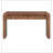 Rustic Console Table with Fluted Drawer Front, Entryway Table with Curved Corners & Thick Legs, Sturdy Sofa Table for Hallway & Living Room-1871060322