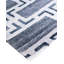 Tapis moderne noué à la main de conception unique - bleu, 9 pi 0 po x 11 pi 10 po Modern