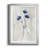 Indigo Botanical III by J Paul - Vintage Botanical Print, Matted and Framed Under Glass, Living Room and Dining Room Wall Art-526479870-526479869