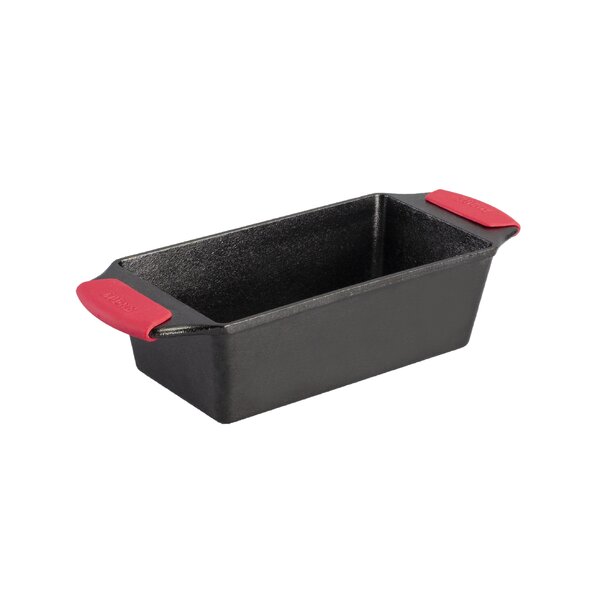 Lodge Cast Iron Loaf Pan with Silicone Grips
