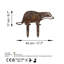 Objet de jardin décoratif peint à la main, 12,6 po x 17,7 po | Fabrication 100% métal, épaisseur: 0,06 po | Léger à 1,1 lb, aucun assemblage requis | Variations de couleurs uniques pour un accent extérieur charmant-825666212