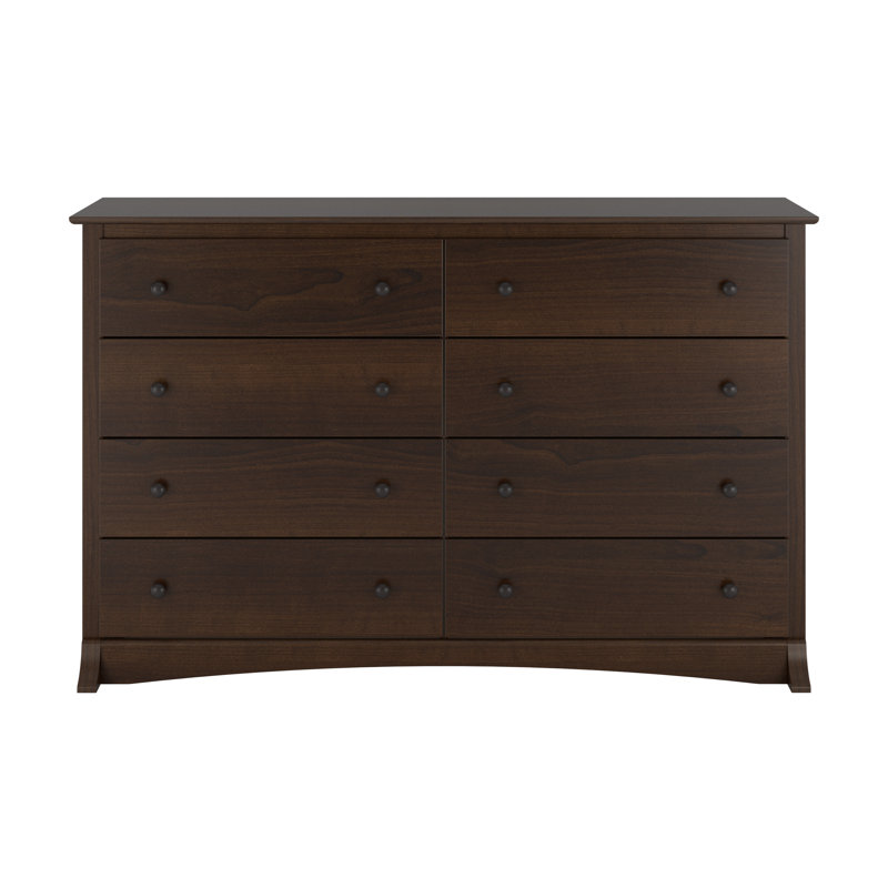 Commode 8 tiroirs Wahhaj, l 59 po, Espresso