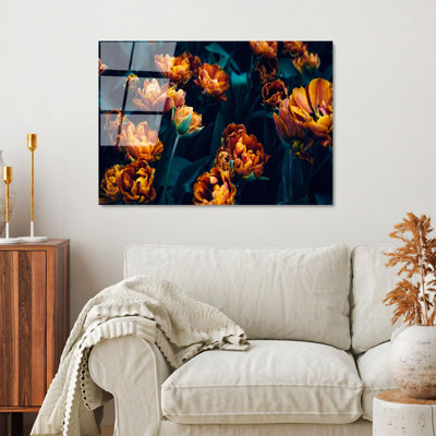 Stunning Tempered Glass Wall Art Painting, 27.6 x 39.4 inches | 100% Tempered Glass, Thickness: 0.16 inches | Elegant Home Decor for Living Room or Office, Durable & Easy to Clean, Perfect Gift Idea
