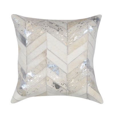 Housse et insert de coussin décoratif en peau de vache Safari