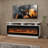 2-Piece Stylish Electric Fireplaceand TV Stand with Light-1103845551