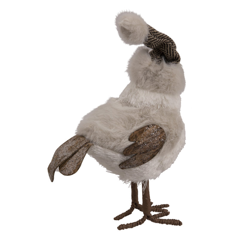 Figurine de Noël 10 po avec chapeau d'hiver scintillant