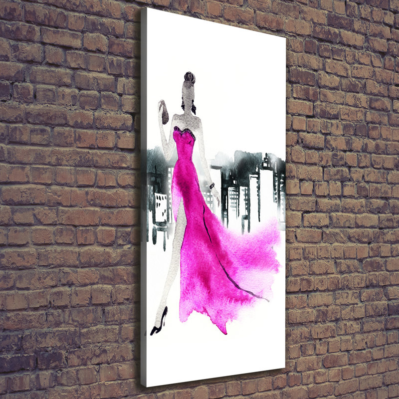 Fashion Illustration - Wrapped Canvas Print