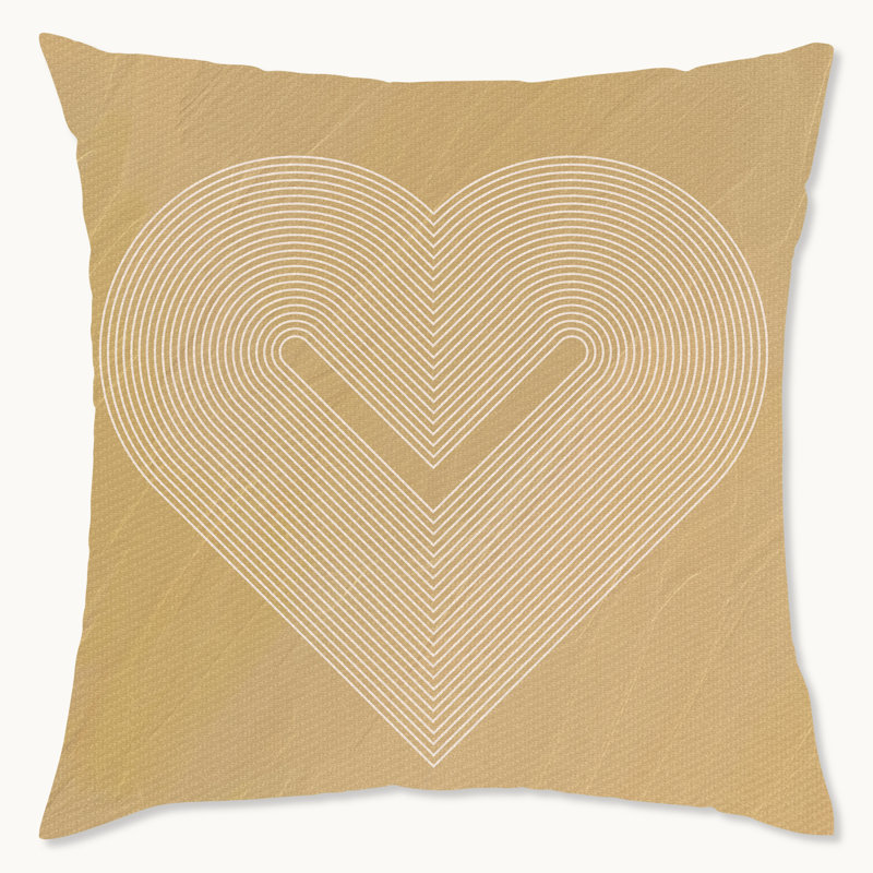 Coussin décoratif géométrique intérieur / extérieur en polyester