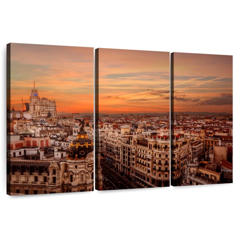 Sireci Madrid Sunset, 14" H x 23" W