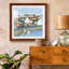 «Old Coast Town I», reproduction encadrée de qualité supérieure - prête à être accrochée-62724753-62724754
