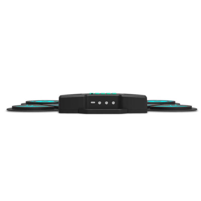 Ensemble de 9 batteries électroniques, ensemble de batterie de pratique, avec pédale de tambour numérique à deux haut-parleurs, support pour jeux Dtx