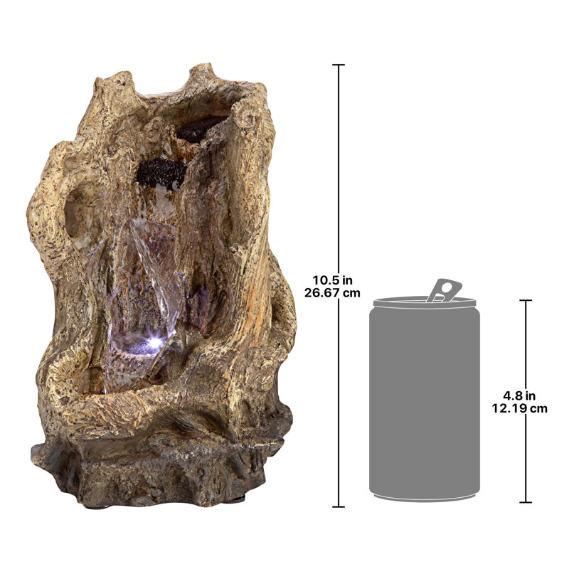Pendulum Point Cascading Garden Fountain with LED Lights