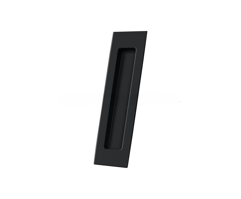 Deltana FP7178U19 Flush Pull, Rectangular, HD, 7" x 1-7/8" x 3/8", Solid Brass in Paint Black, Paint Black