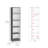 June 3 Piece Home Bookcase Set, 60" Wide With 13 Shelves And 2-Door Cabinet ,  Living Room Set  Matt Gray / White-1815604239