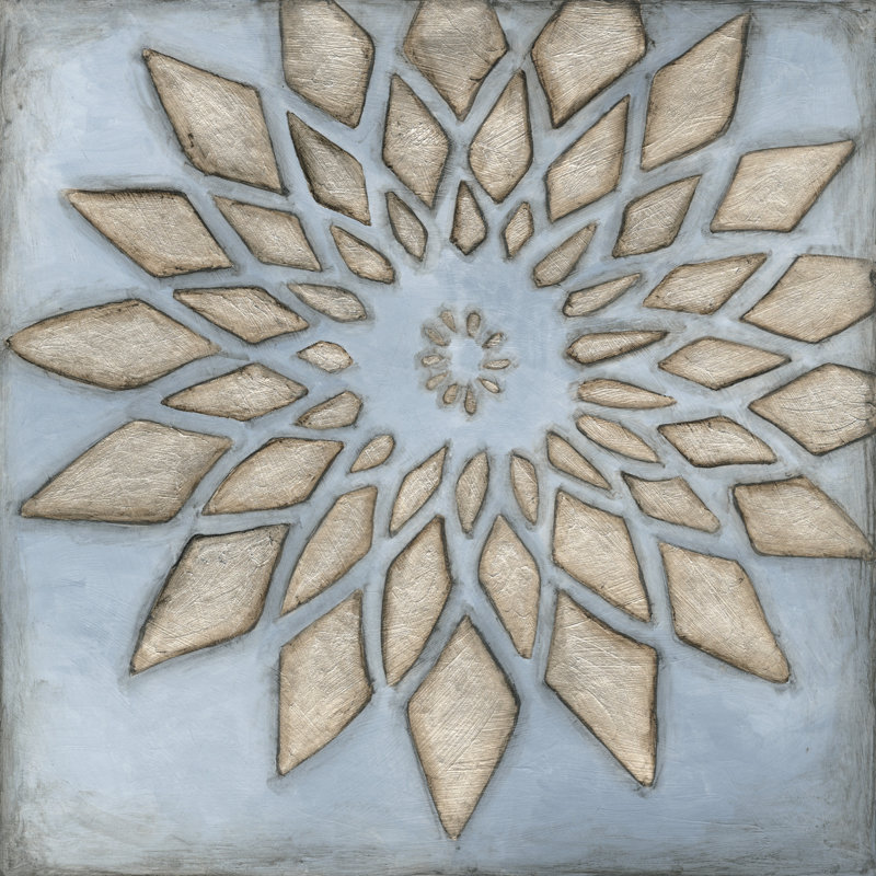 Silver Filigree I by Megan Meagher - Wrapped Canvas Print, 91cm H x 91cm W x 3.8cm D
