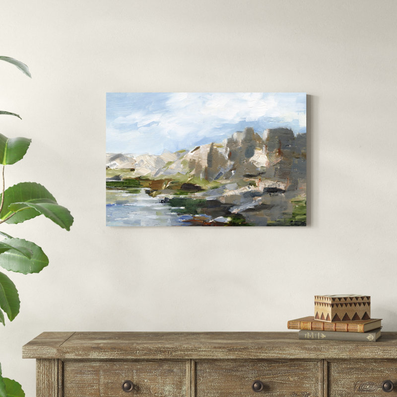 Falaises de l'Ouest II, H 20 po x l 30 po x P 1,25 po