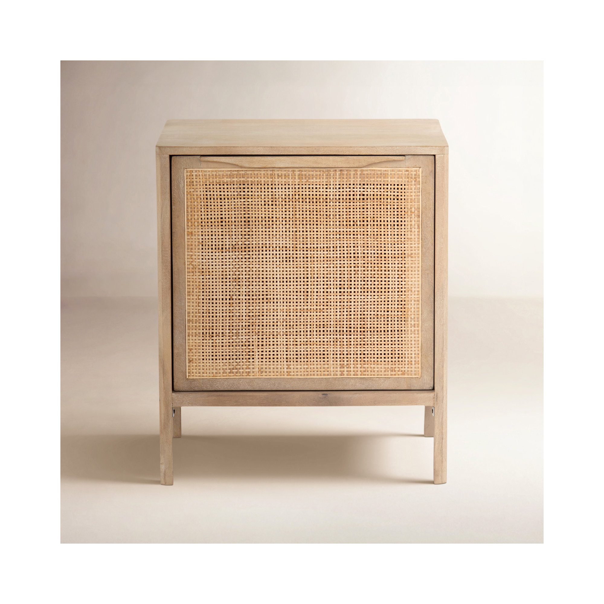 Nellie Cane Nightstand, Natural, Right