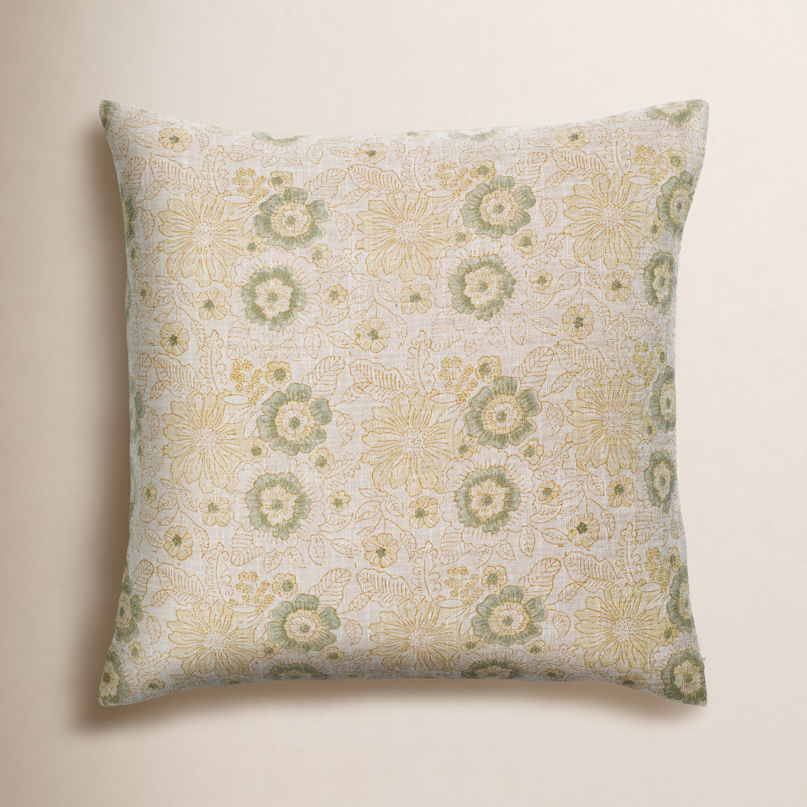 Tambra Linen Pillow Cover, 20" x 20", Pillow Cover Only - No Insert