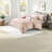 Contemporary Bedding Sets, Metallic Blush Comforter With Decorative Pillows