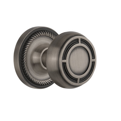 Rope Rosette with Mission Door Knob