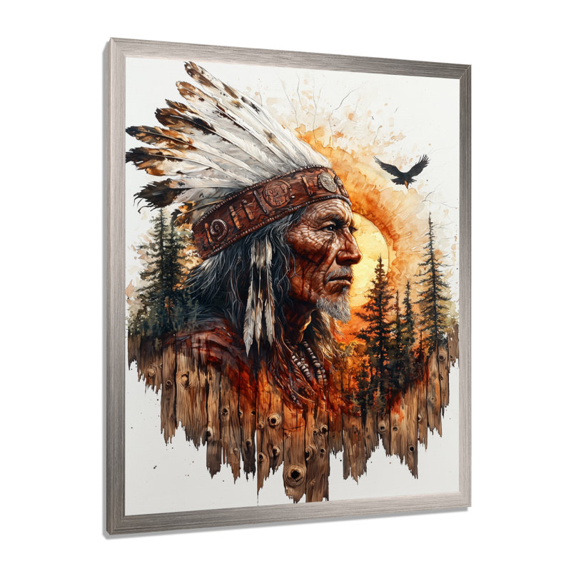 Geriet - People, art mural sur toile, Impression d'un seul cadre photo, Argent argent, H 20 po x l 12 po